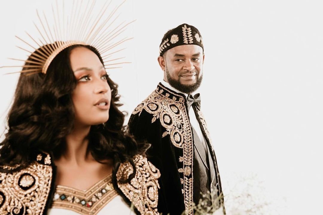 Black Ethiopian Wedding Kabba for Couple's Custom Made es00104