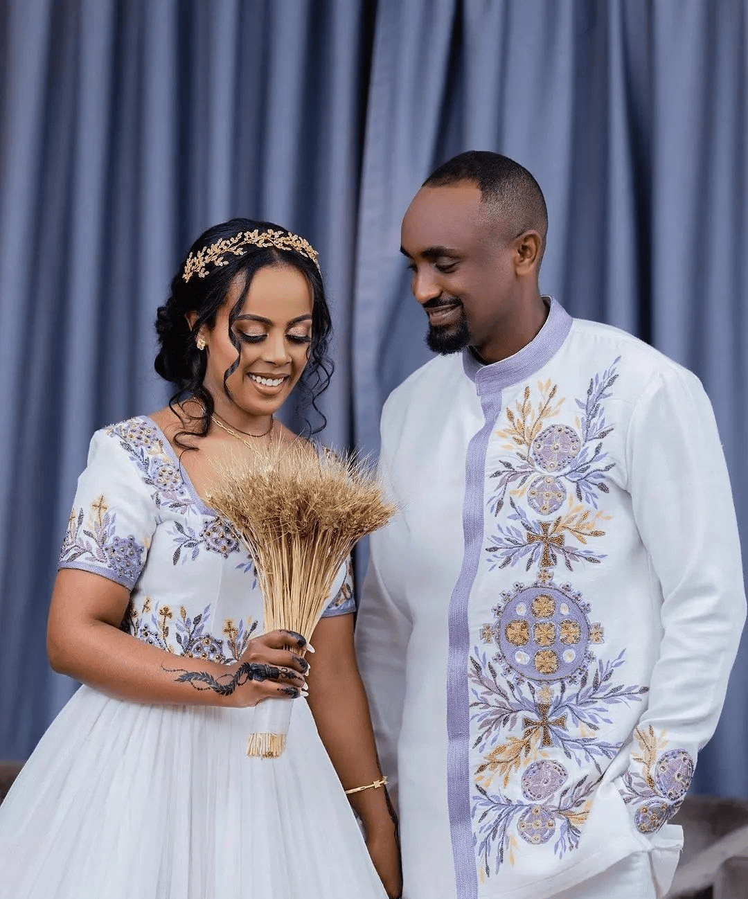 Stunning Habesha Couples Ensemble for Weddings Habesha Wedding Outfit Matching Couples Outfit