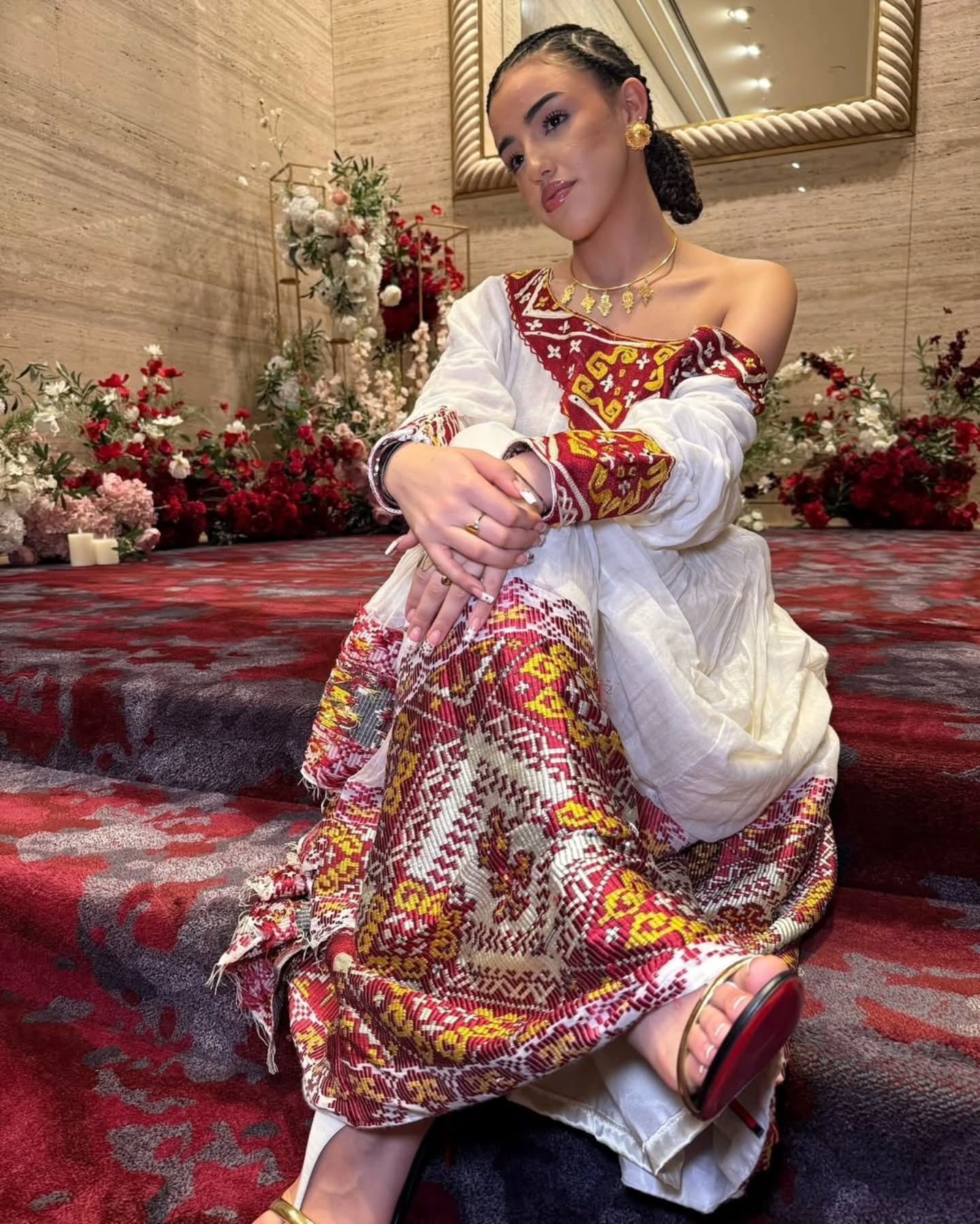 Colorful Habesha Dress graceful Traditional Ethiopian Clothing Eritrean Dress And Habesha Kemis For Events 141