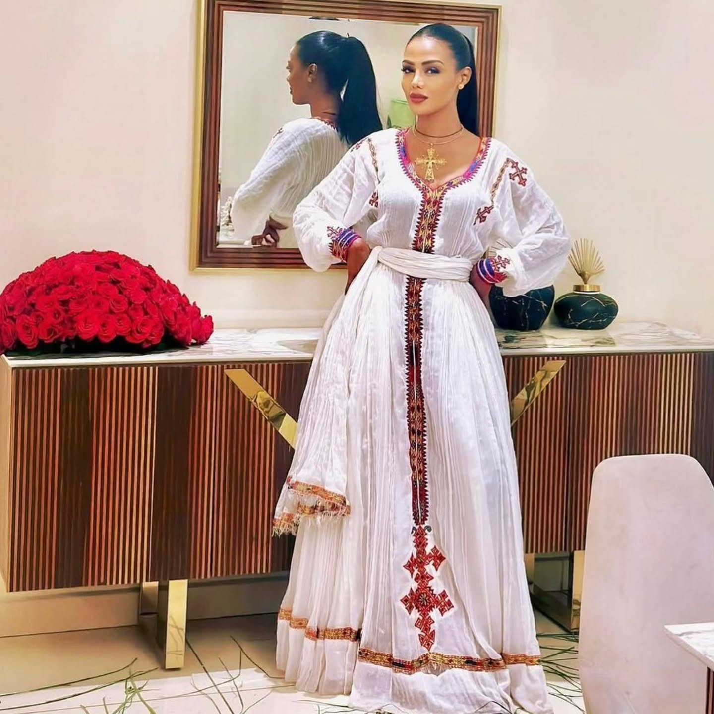 Traditional Ethiopian Dress Elegant Habesha Cloth & Authentic Ethiopian Clothing