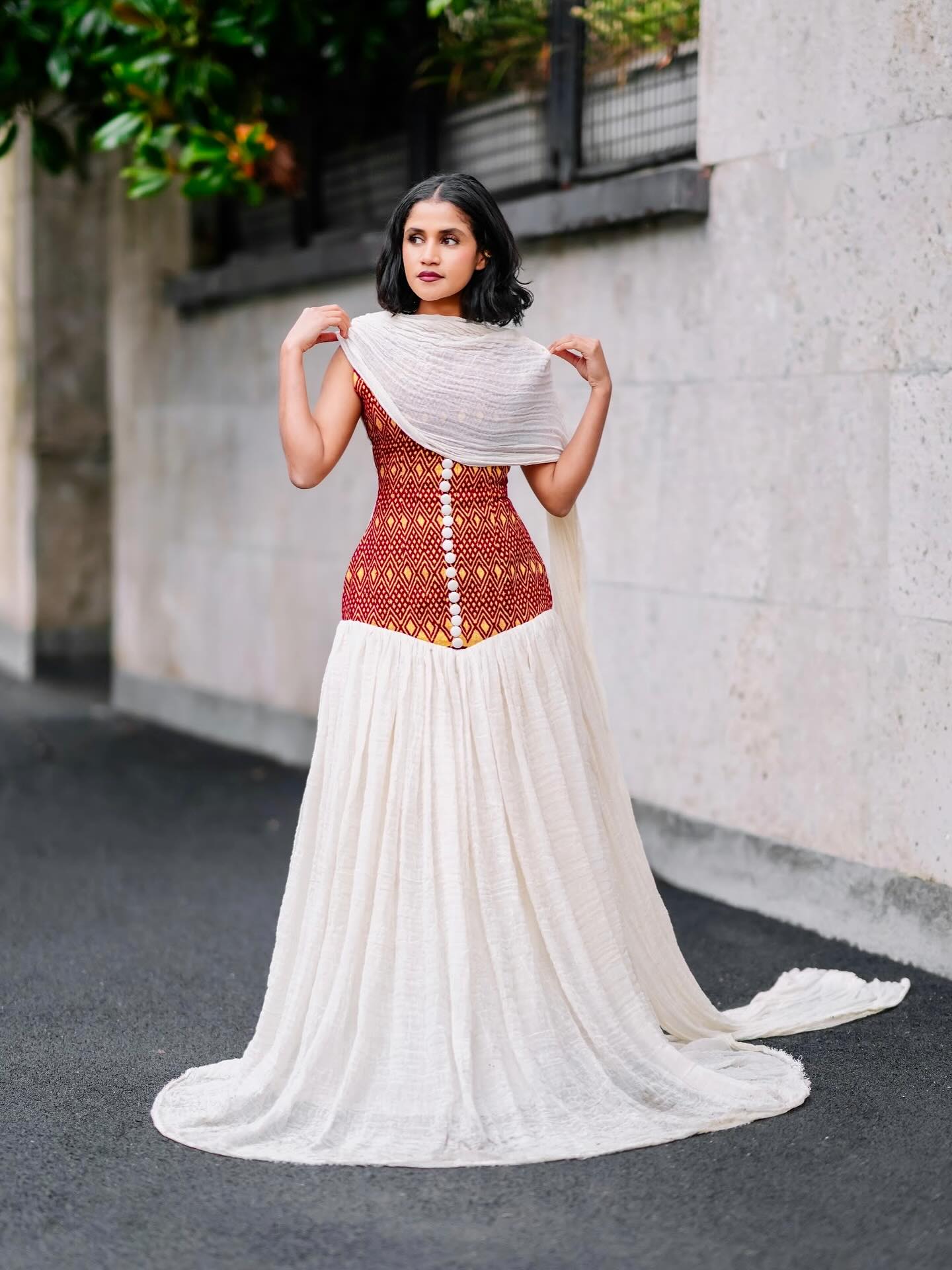 Buy Sleeveless Habesha Kemis Online – Elegant Ethiopian Traditional Dress