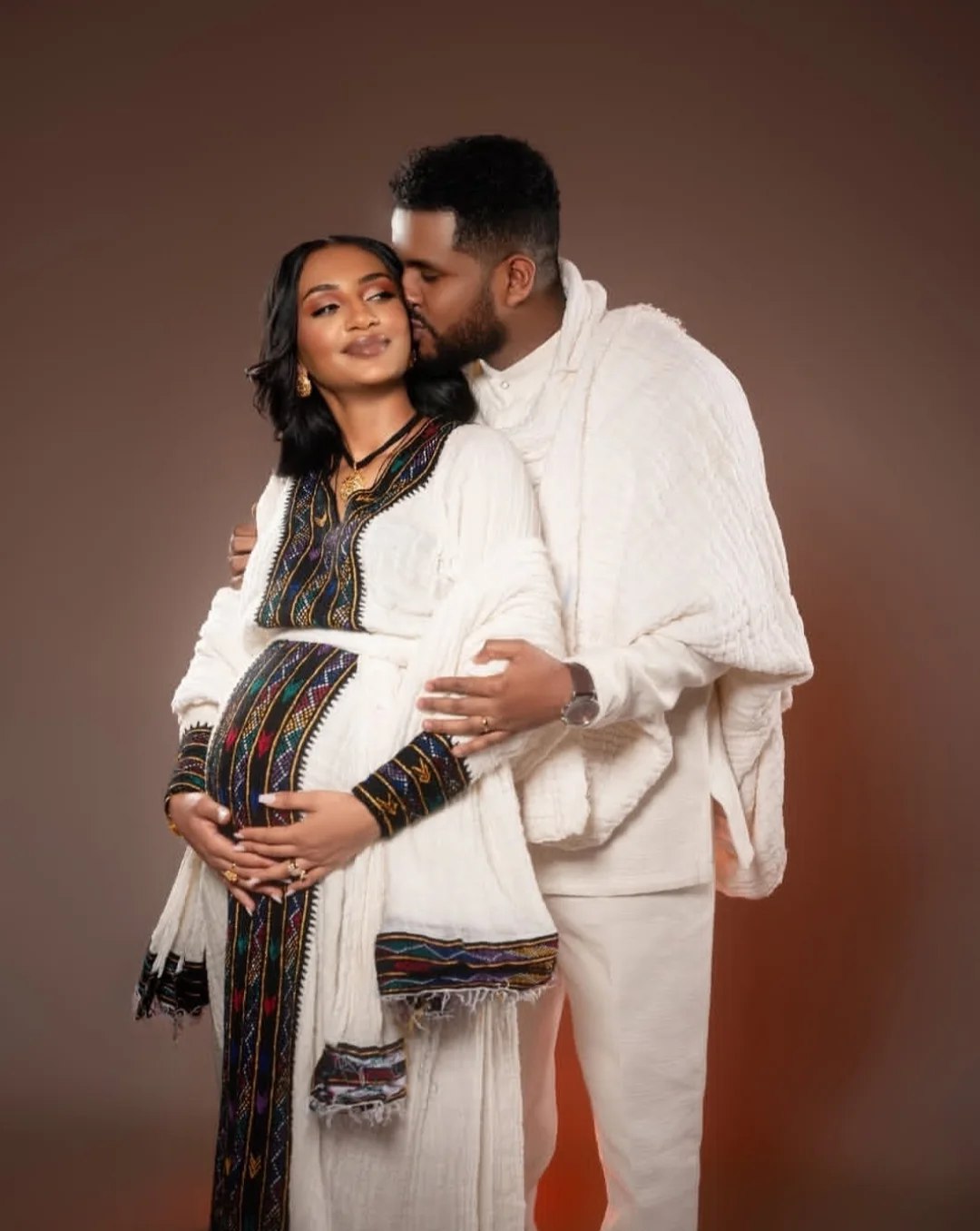 Royal Habesha Kemis & Men’s Habesha Set Traditional Ethiopian Couple Outfit Handwoven Ethiopian Clothing 208