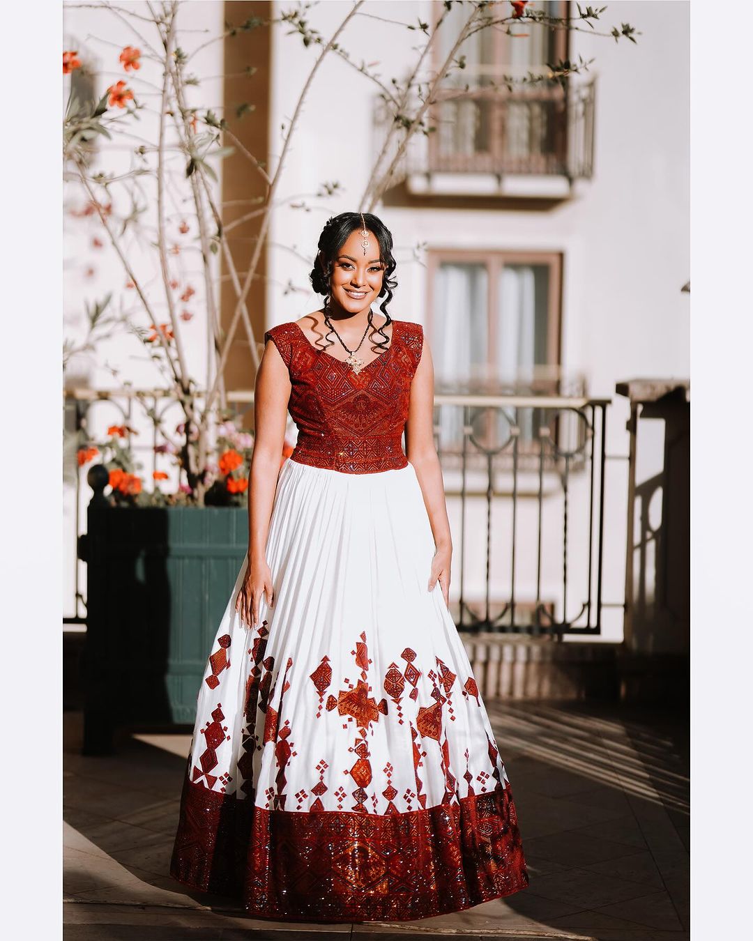 Stunning Red Habesha Wedding Dress Ethiopian Wedding Dress Style Habesha Kemis Habesha Dress