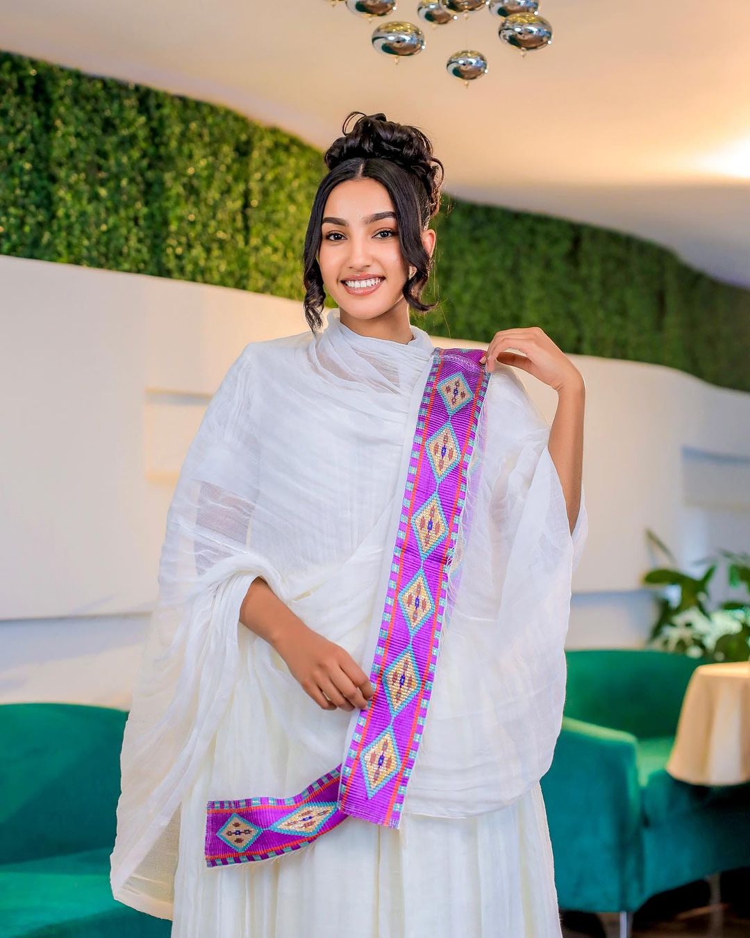 Light Purple Design Habesha Dress Modern Habesha Kemis Ethiopian Dress Style Traditional Habesha Libs