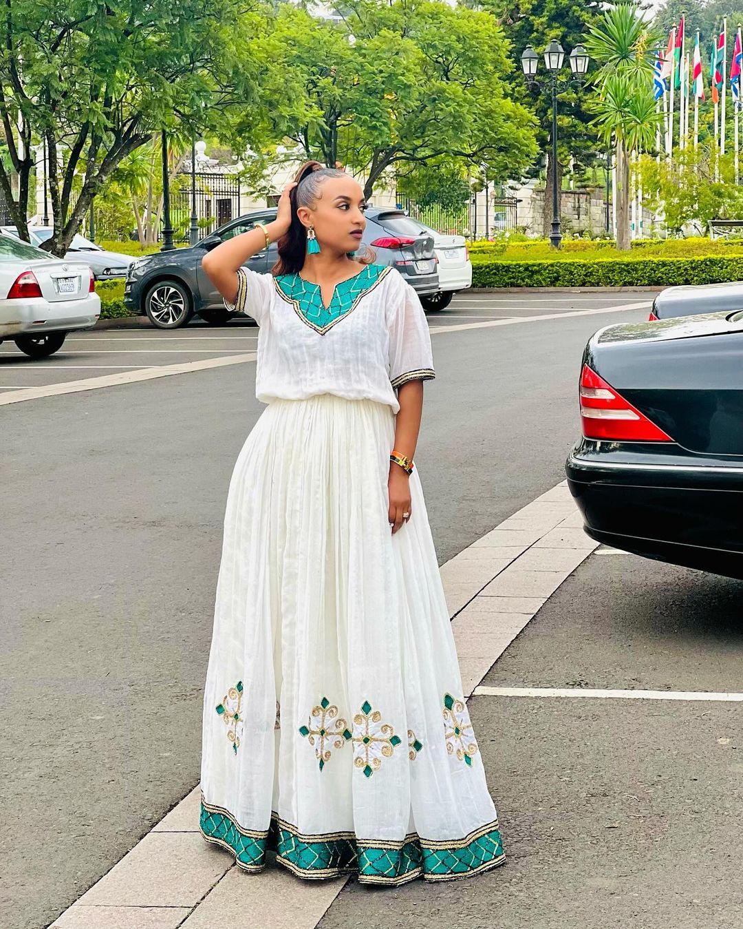 Ethiopia Simple Habesha Dress Ethiopian Dress In 2024