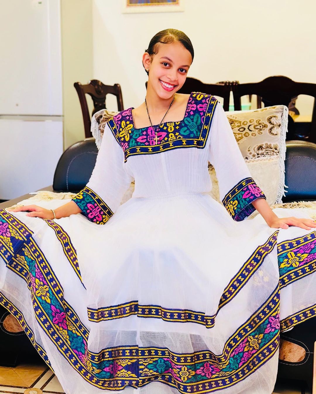 Vibrant Colors Traditional Ethiopian Dress with Exquisite Patterns TheEthiopianStore Vibrant Colors Traditional Ethiopian Dress with Exquisite Patterns TheEthiopianStore