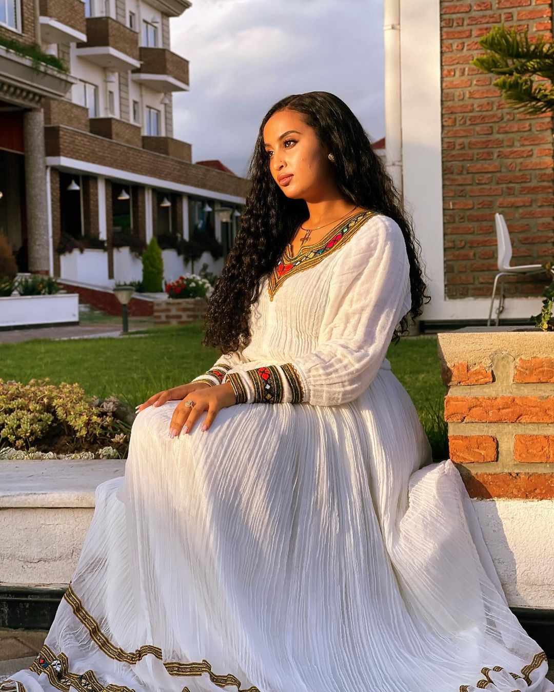 ethiopian dress designers Modern Shape Habesha Dress With Stylish Design Chic Ethiopian Dress for Contemporary Elegance Habesha Kemis Hab16