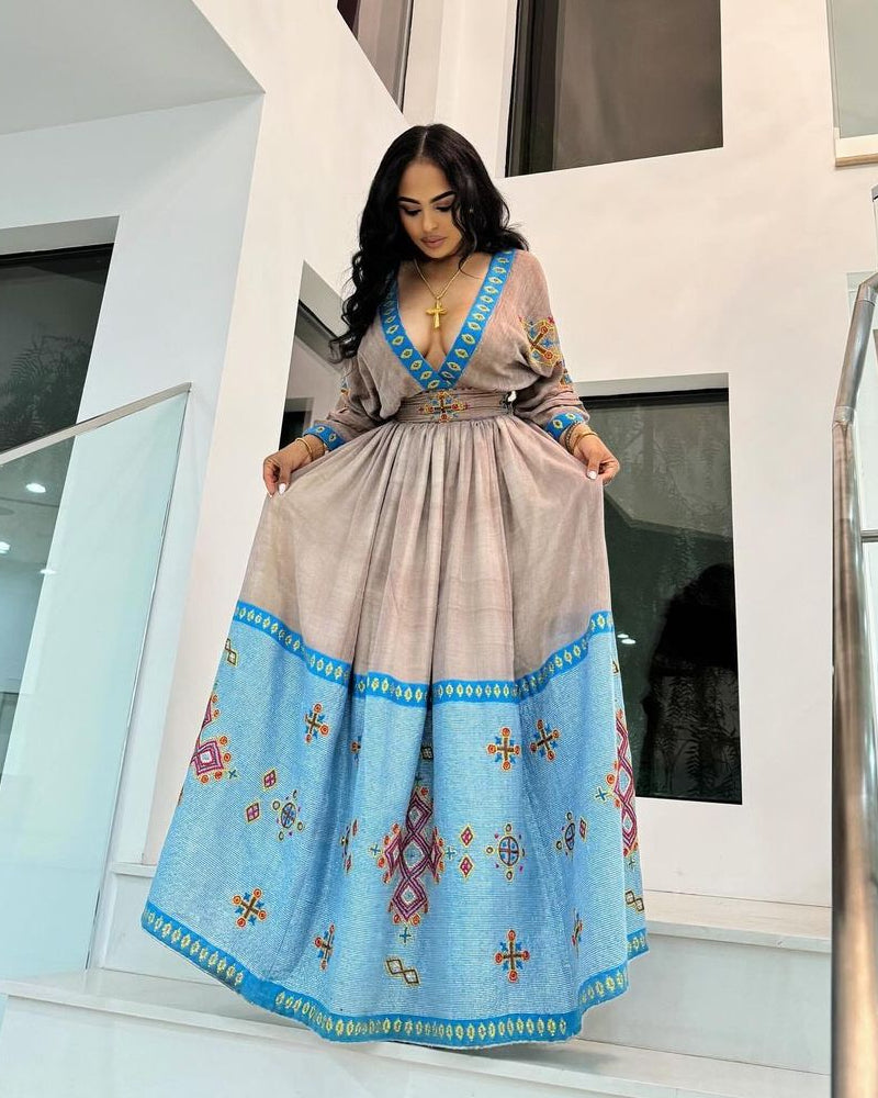 new fashion dress in ethiopia Sabawit Ethiopian Habesha Dress S
