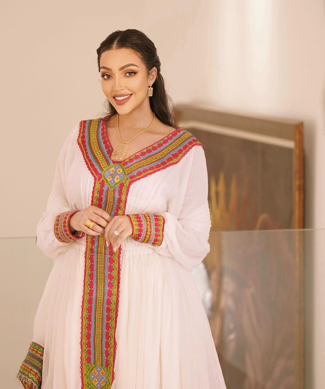 Modern Simplicity in Habesha Dress The Ethereal Beauty of Habesha Kemis