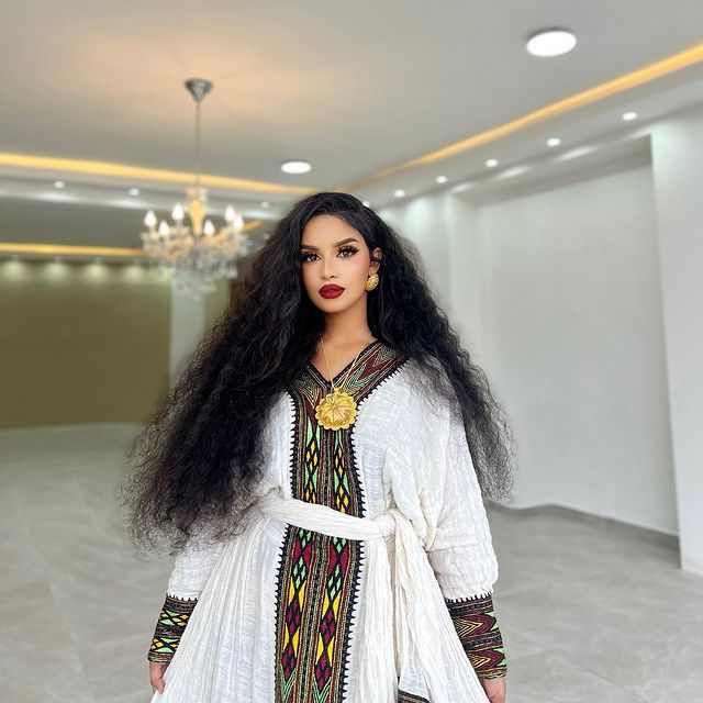 Beautiful Ethiopian Traditional Dress Simple Cultural Dress Habesha Dress Design