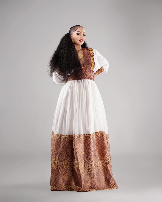 Beautiful Brown Habesha Dress