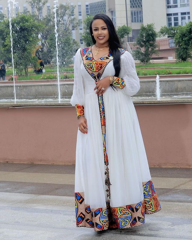 Detailed Pattern Habesha Dress Gorgeous Habesha Kemis