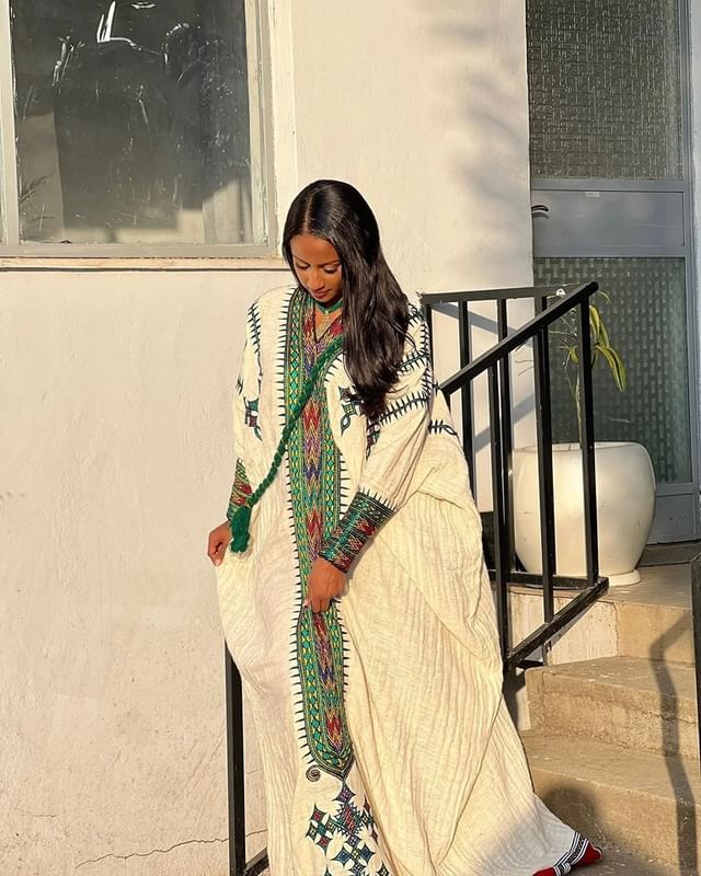 Elegant Cultural Habesha Dress Classic Habesha Kemis Ethiopian Dress
