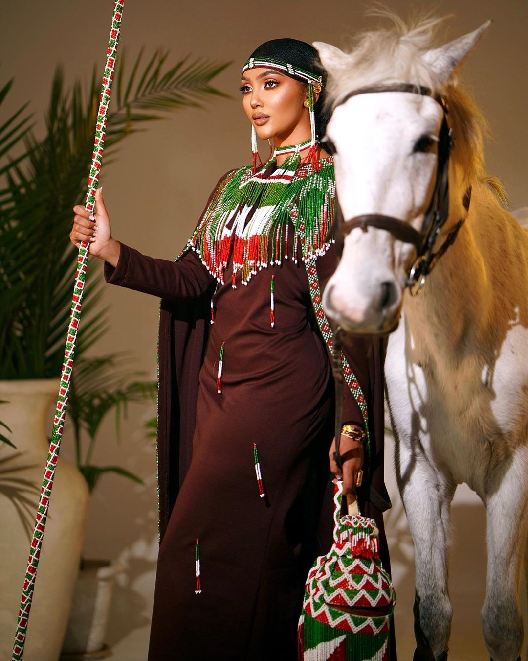 Elegant Brown Oromo Dress Beautiful Oromo Traditional Dress with Cultural Charm Cultural Oromo Dress