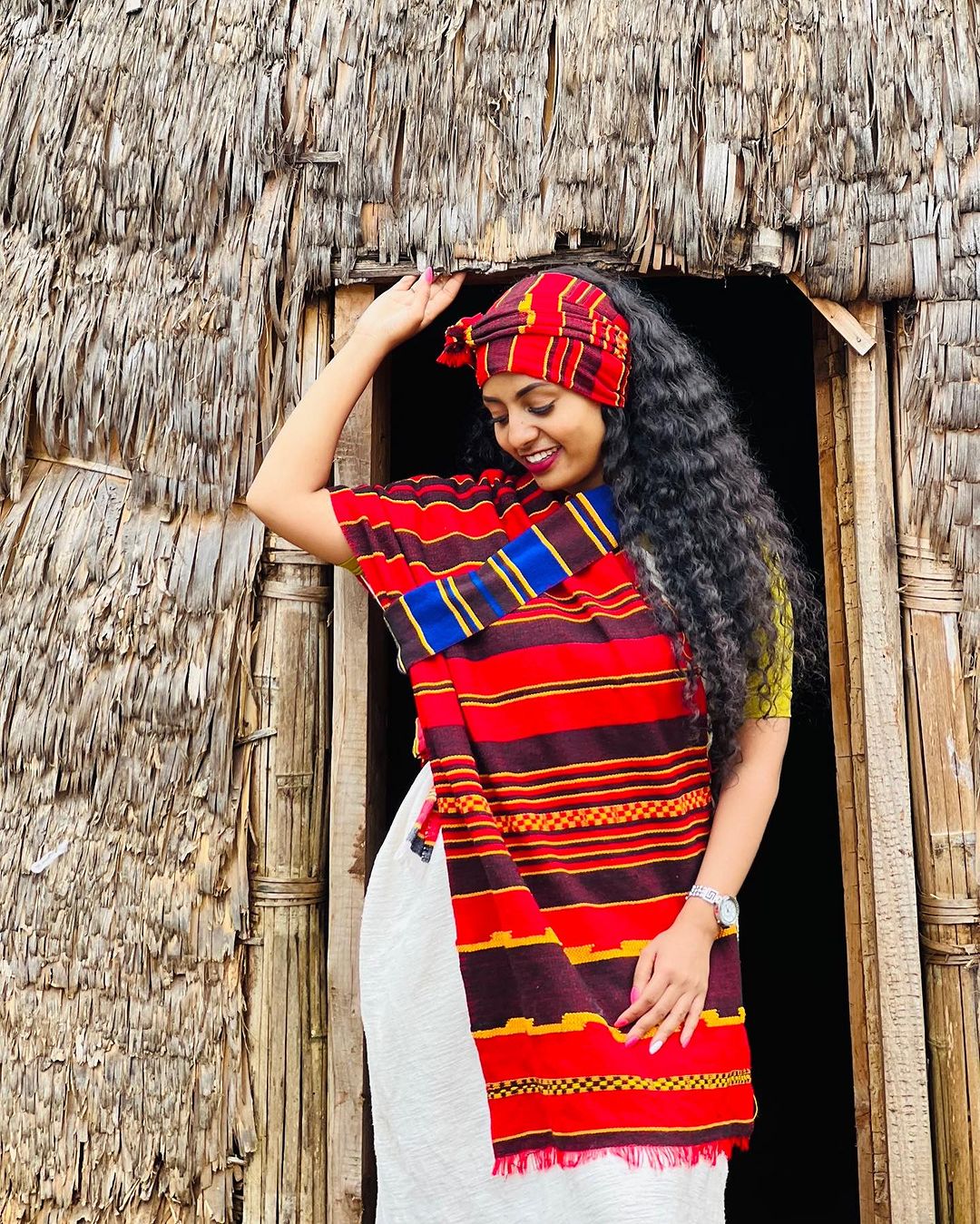 Colorful Design Wolayta Cultural Dress