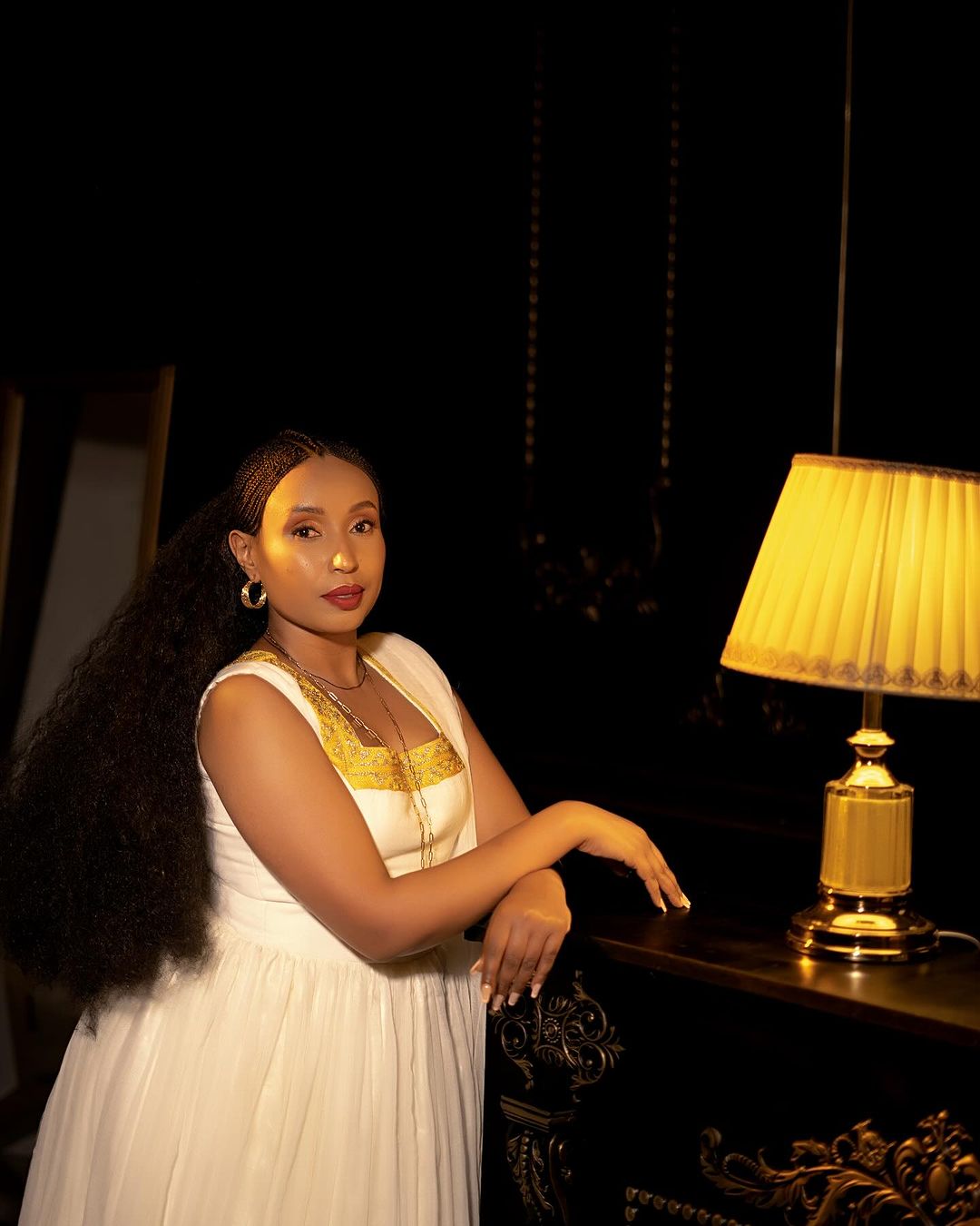 Enchanting Yellow Habesha Dress: Simple Design Traditional Ethiopian Dress