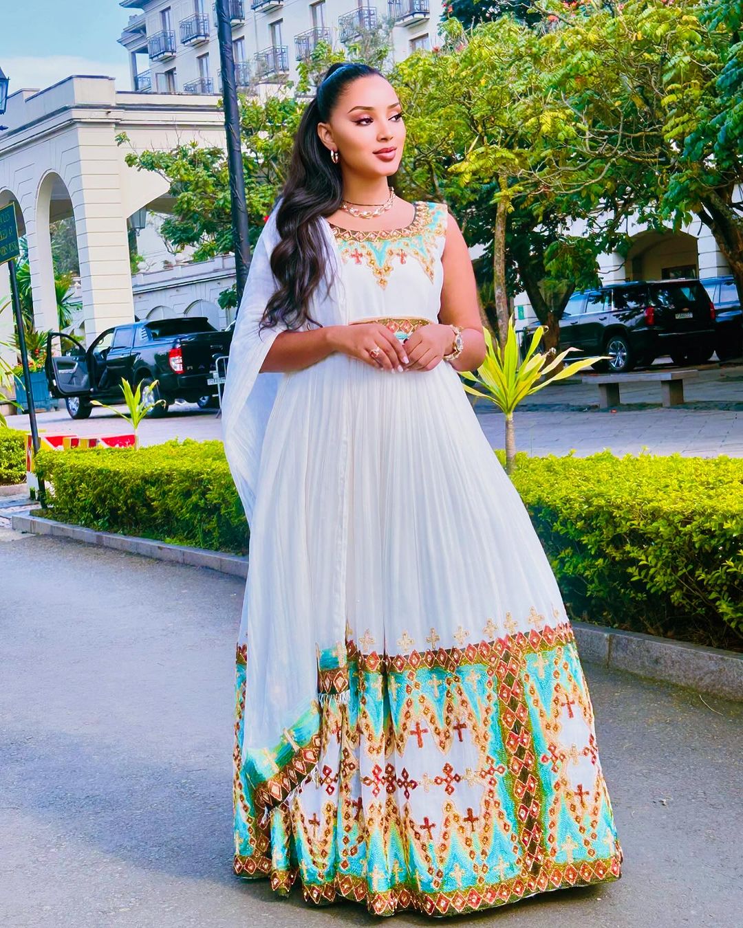 Majestic Traditional Ethiopian Dress