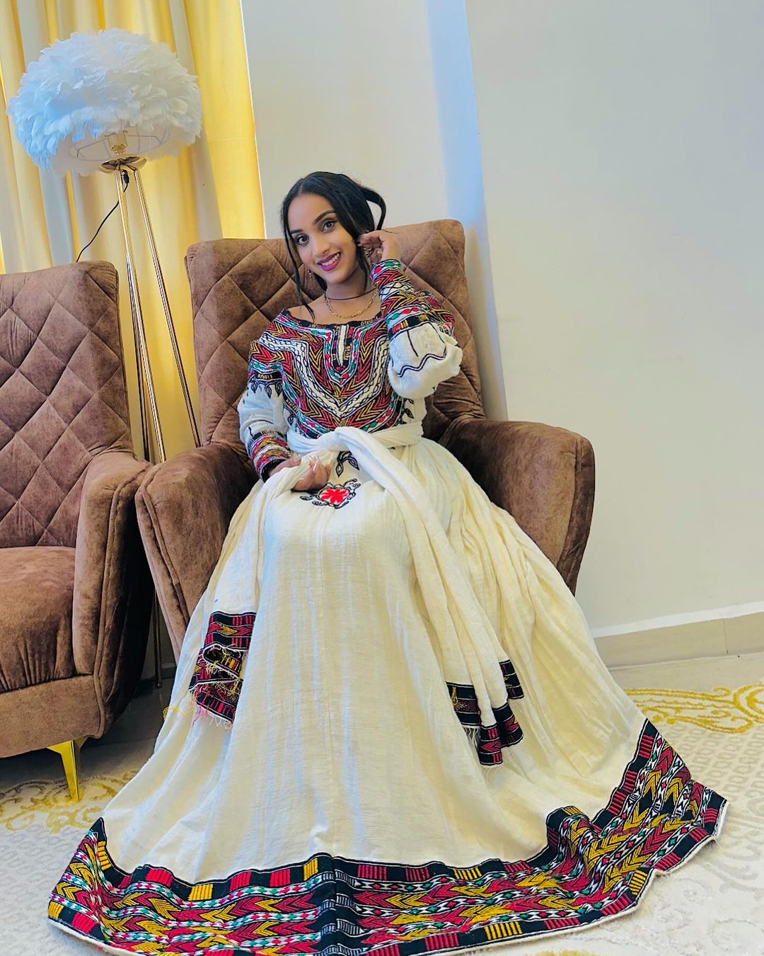 Royal Cultural Look with Traditional Ethiopian Dress