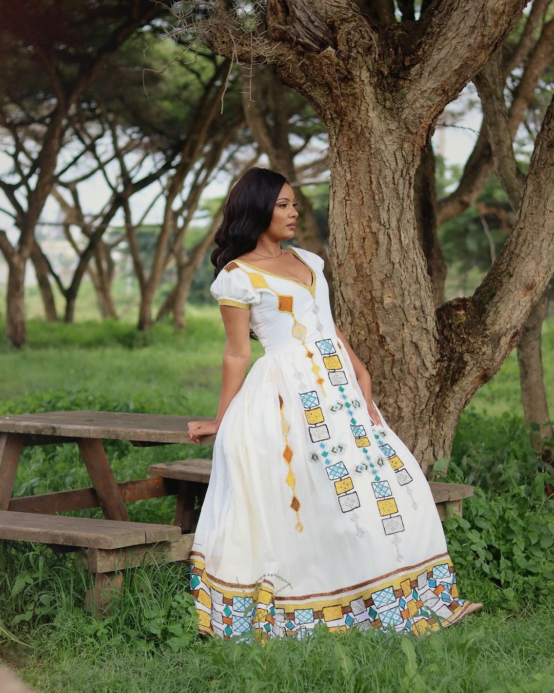 Dazzling Appearance with Ethiopian Traditional Dress
