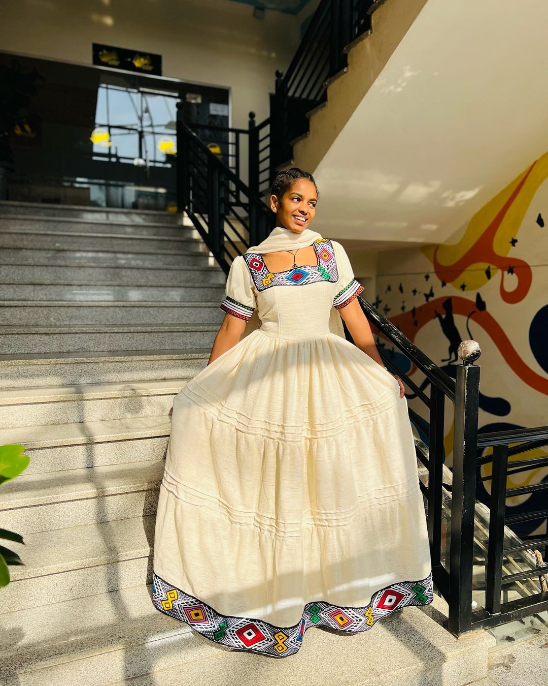Festive Look in Ethiopian Traditional Dress