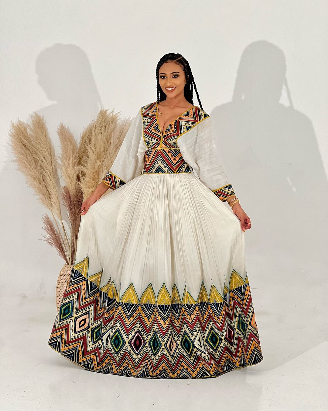 Captivating Colorful Ethiopian Traditional Dress