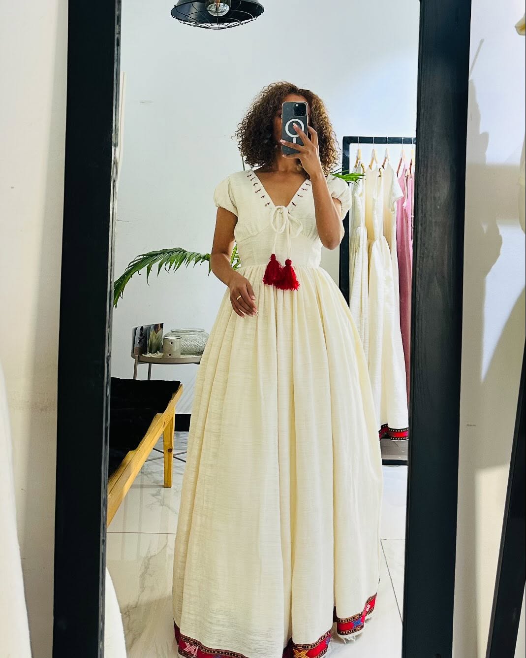 Capturing Red Habesha Dress: Easy Looking Traditional Ethiopian Dress Versatile for Every Event Habesha Kemis