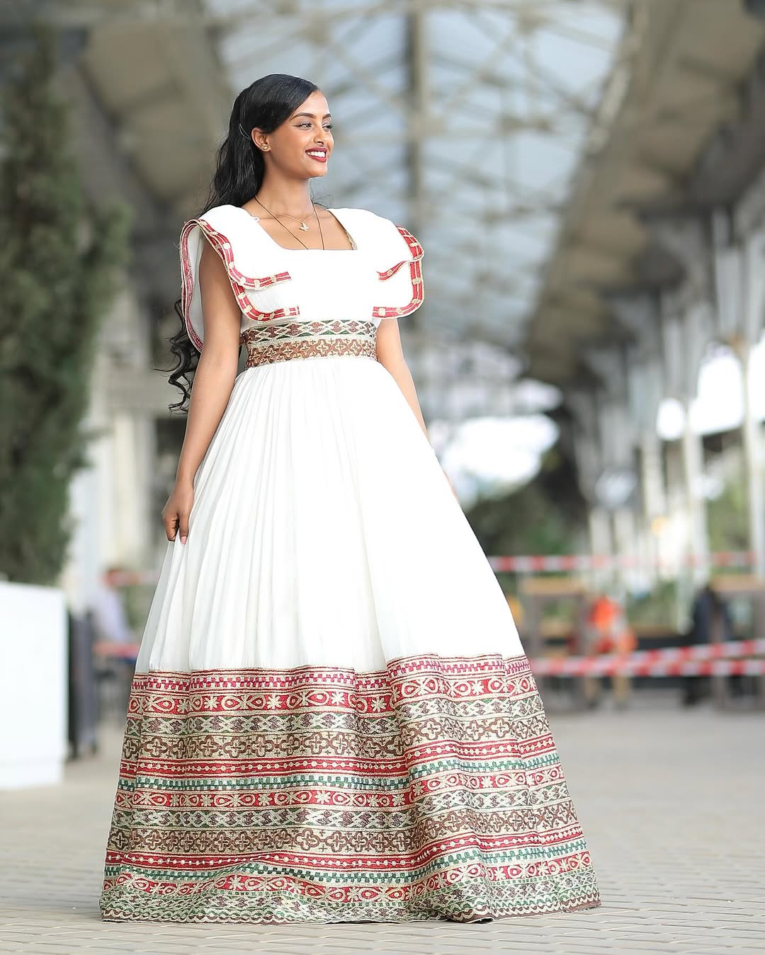 Alluring Contemporary Design in Colorful Ethiopian Clothing
