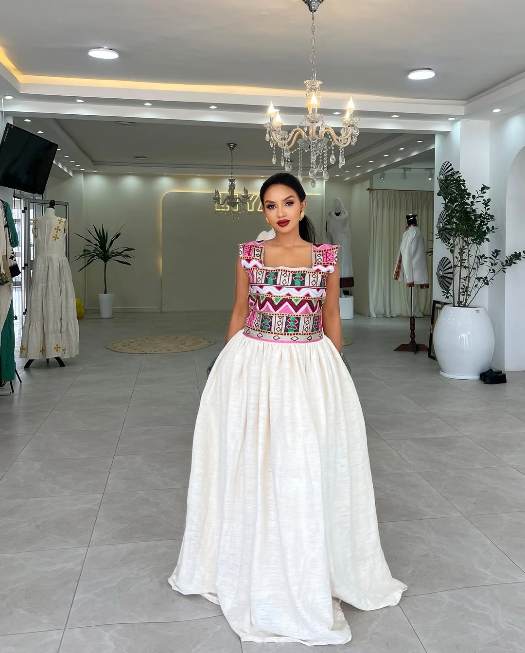 Stunning Habesha Kemis Gorgeous Tilf Design & Luxurious Fetil Material