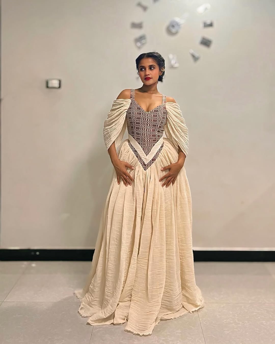 Gorgeous Light Color Habesha Kemis with Modern Design