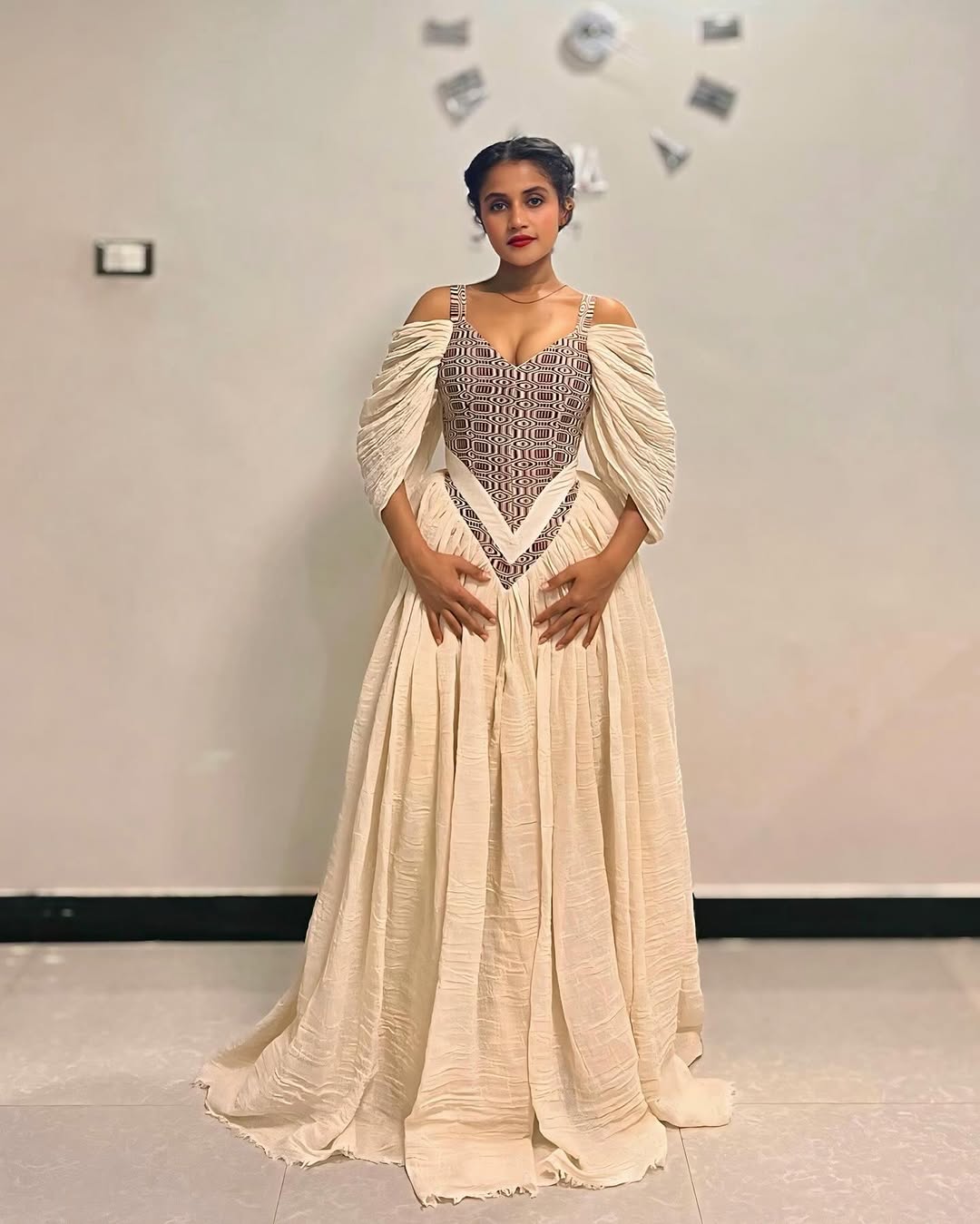 Gorgeous Light Color Habesha Kemis with Modern Design