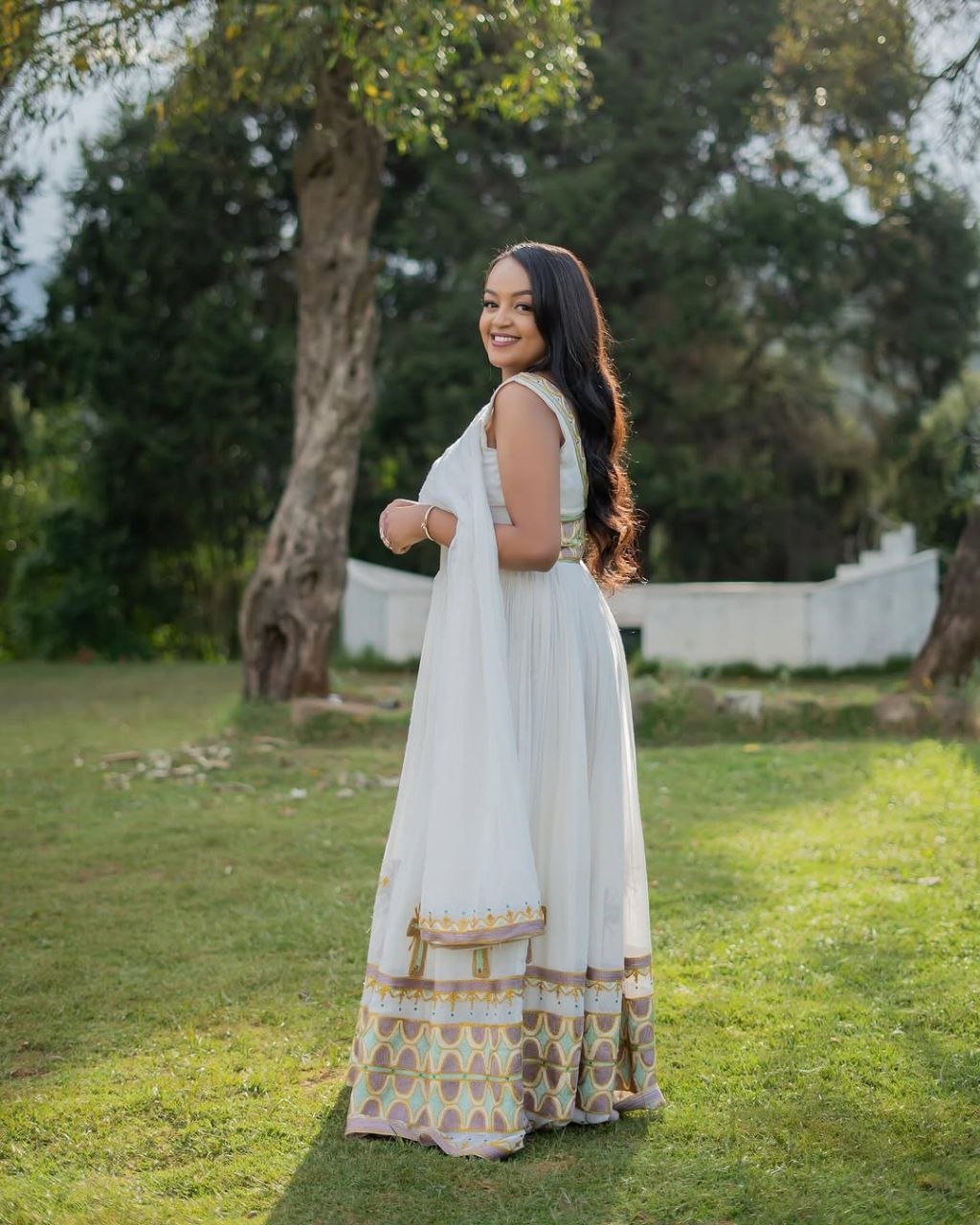 Elegant Habesha Dress with Exquisite Embroidery a Perfect Choice for Festive Celebrations