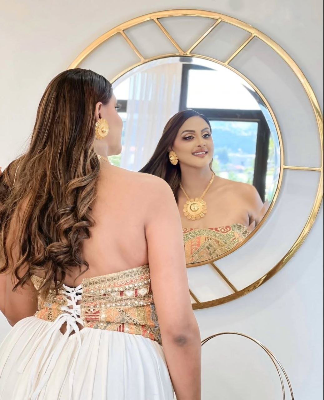 Elegant Habesha Wedding Dress with Stunning Gold Embroidery for Weddings