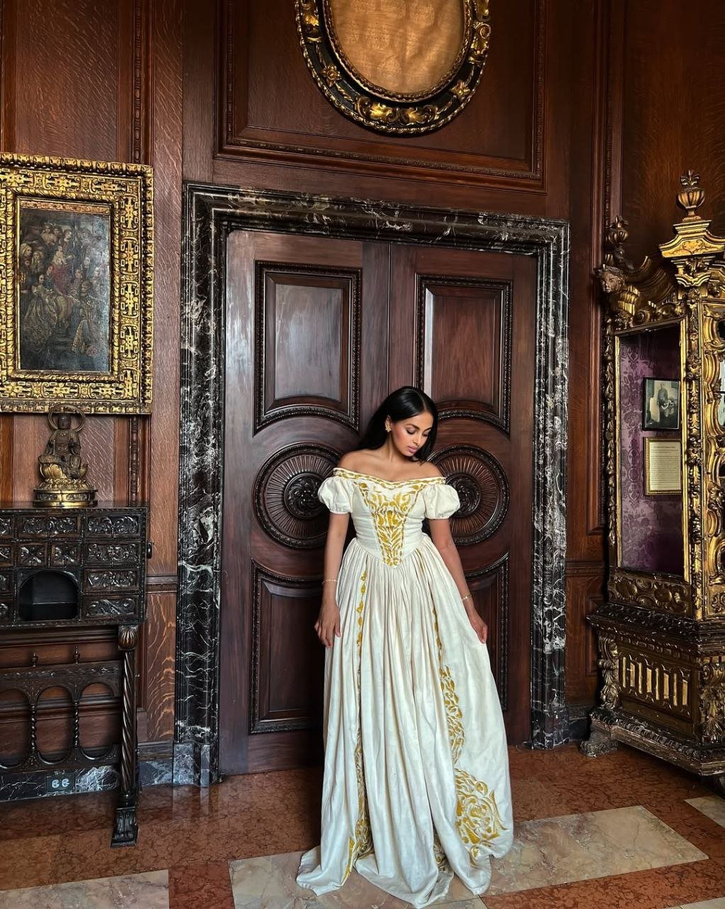 Gorgeous Habesha Dress with Gold Embroidery – Habesha Kemis – Ethiopian Traditional Clothing