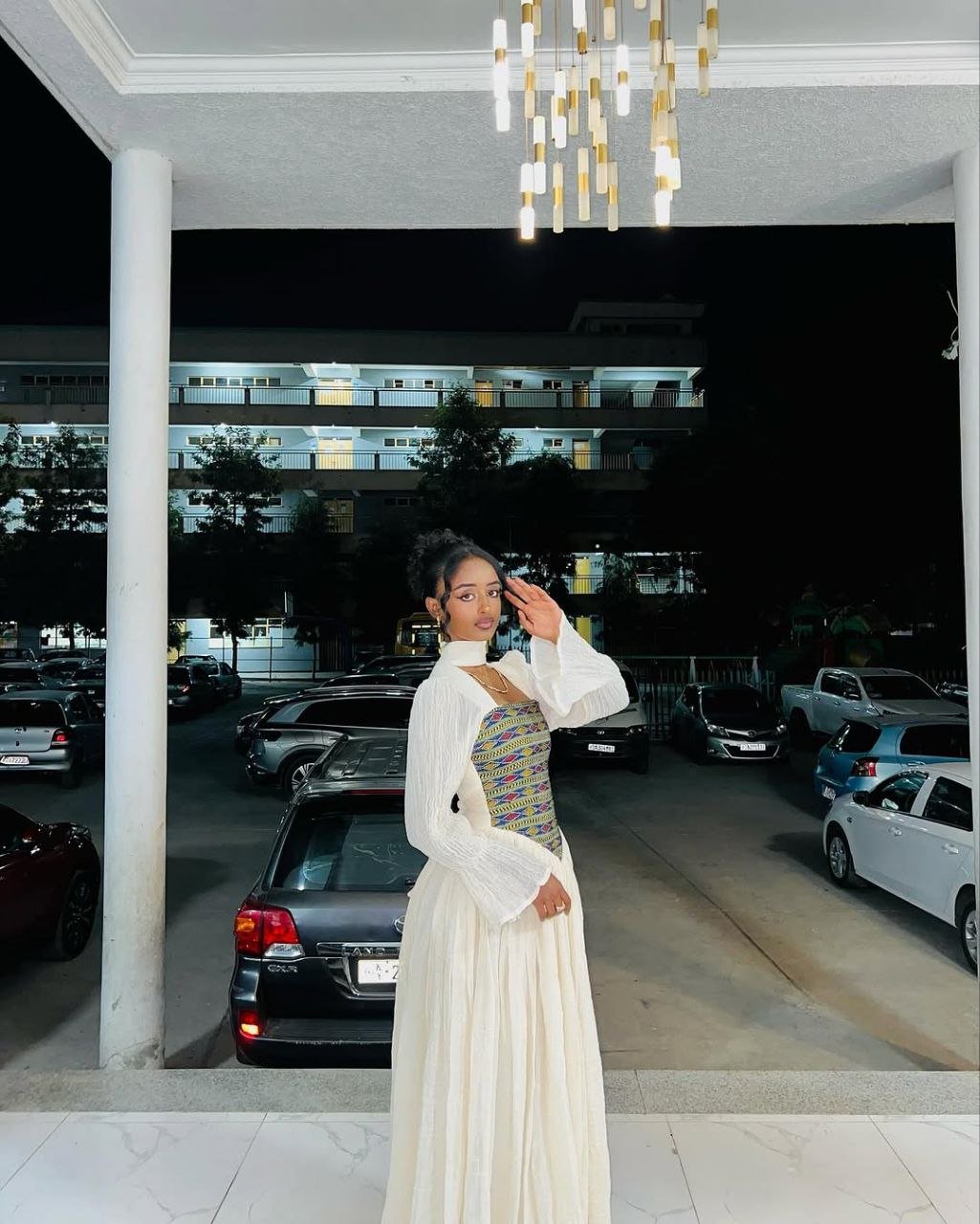 Glamorous Habesha Kemis with Colorful Embroidery – Eritrean Dress – Ethiopian National Dress – Zuriya