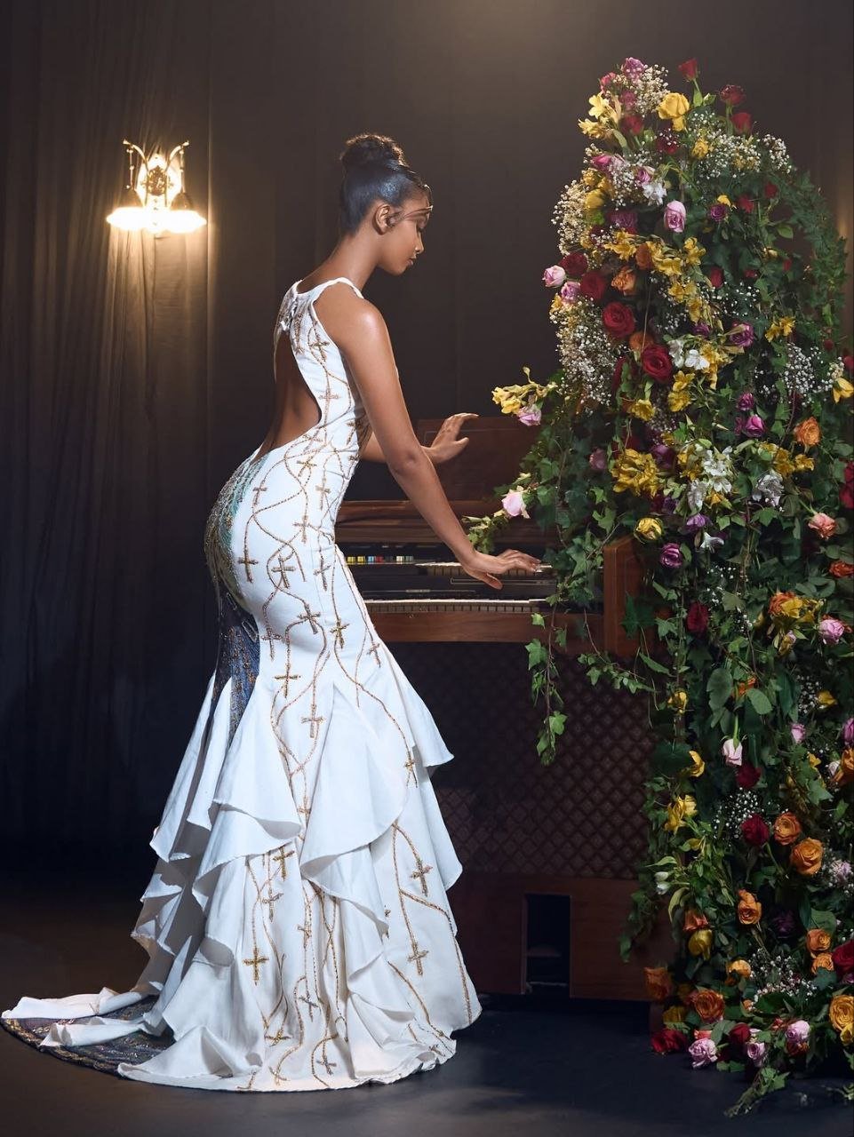 Modern Wedding Habesha Dress with Contemporary Design – Habesha Kemis – Ethiopian Wedding Dress