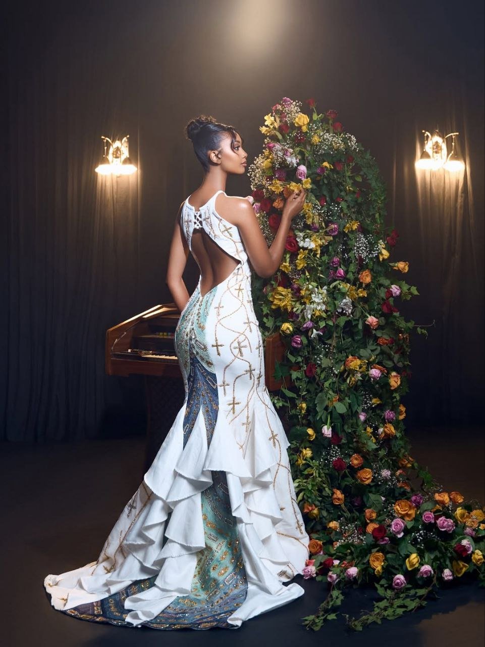Modern Wedding Habesha Dress with Contemporary Design – Habesha Kemis – Ethiopian Wedding Dress