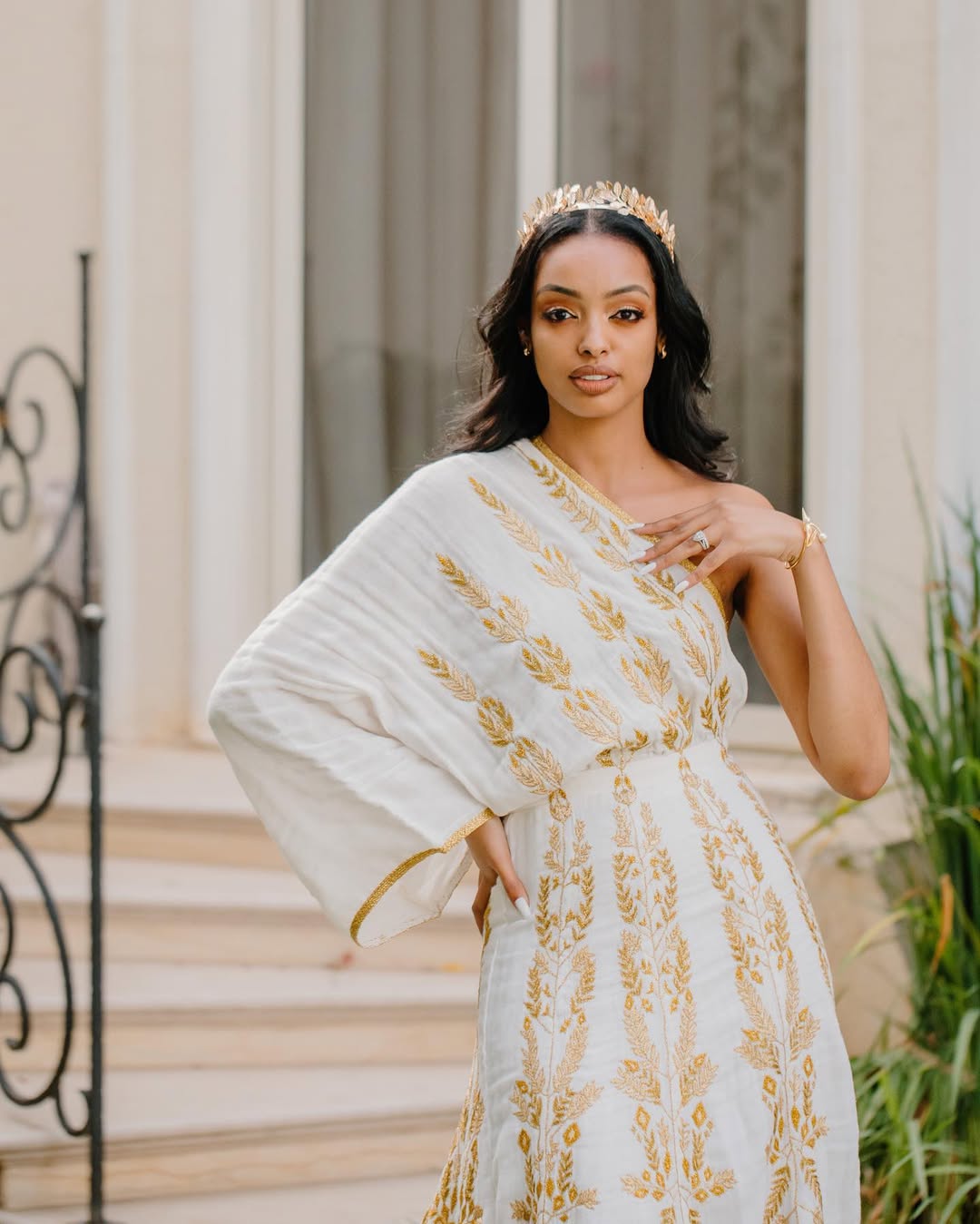 Golden Tibeb Ethiopian Matching Outfit Minimalist Habesha Couple's Outfit Stylish Habesha Clothing 0034