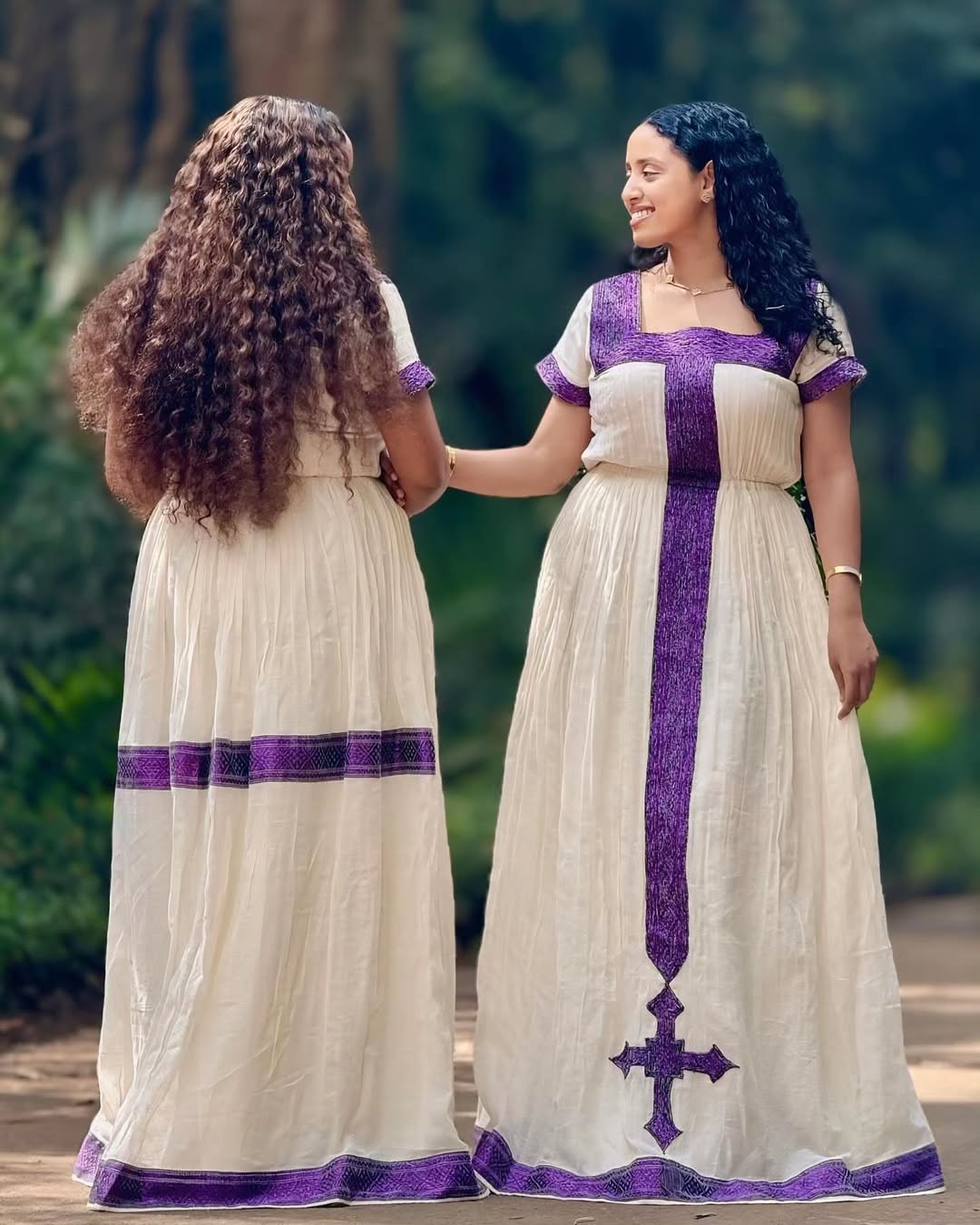 Royal Purple Habesha Dress Luxurious Feel Ethiopian Clothing Stunning Habesha Kemis For Holidays 0037