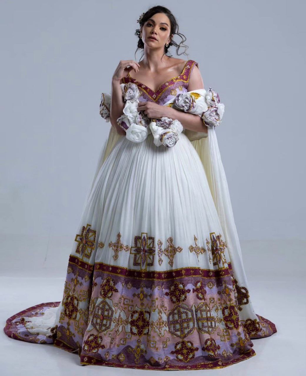 Ethiopian Wedding Dress Traditional Habesha Kemis & Elegant Ethiopian Clothing 115