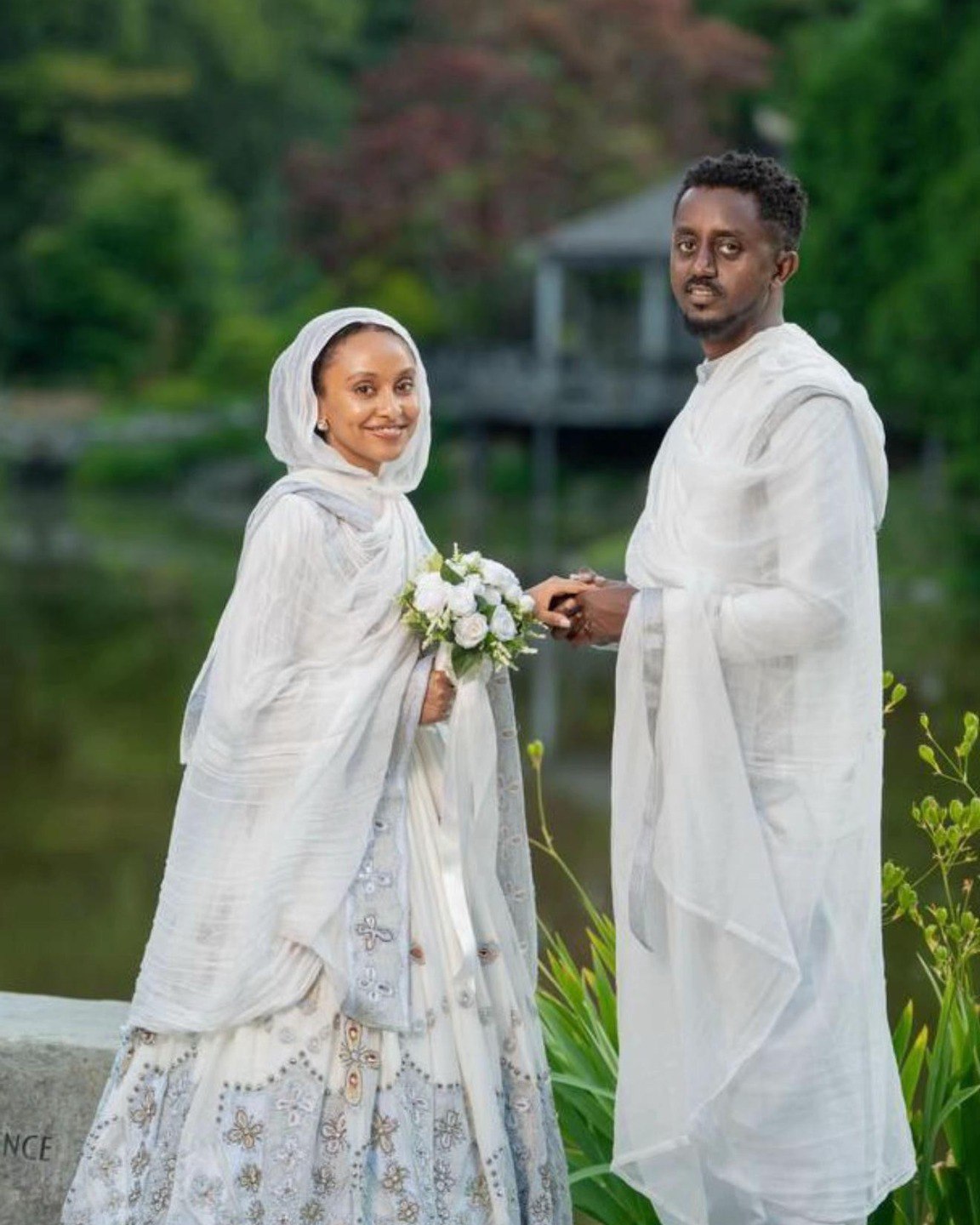 Ethiopian Couple Dress Matching Habesha Outfits for Couples Traditional Matching Set 188