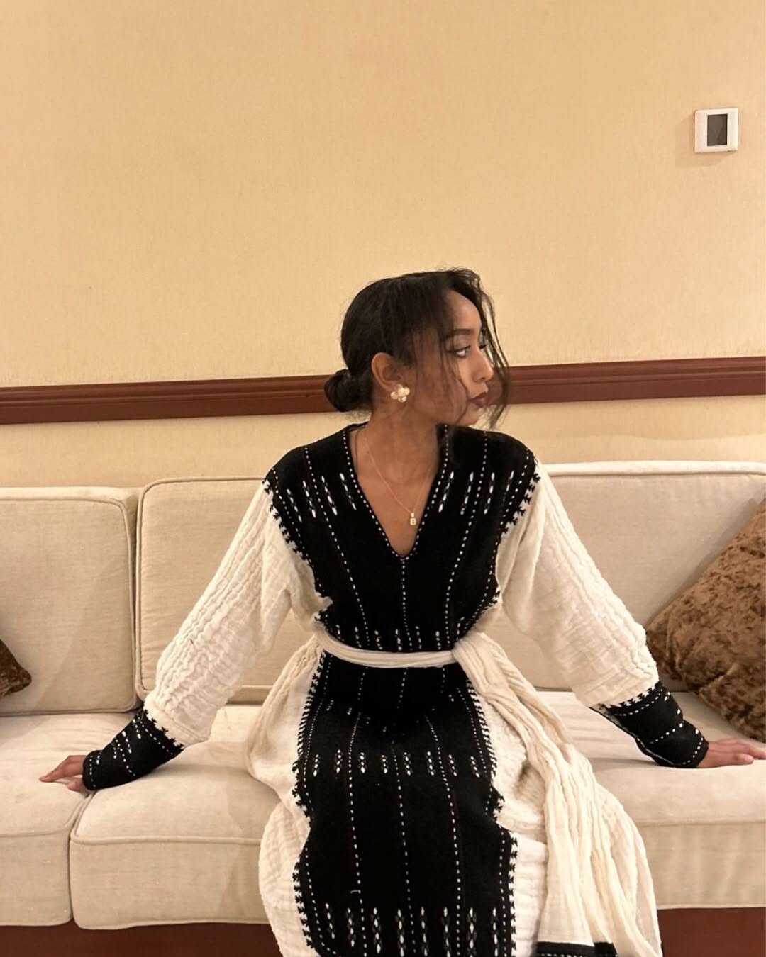 Handwoven Habesha Kemis Ethiopian Traditional Clothing Timeless Habesha Dress 155