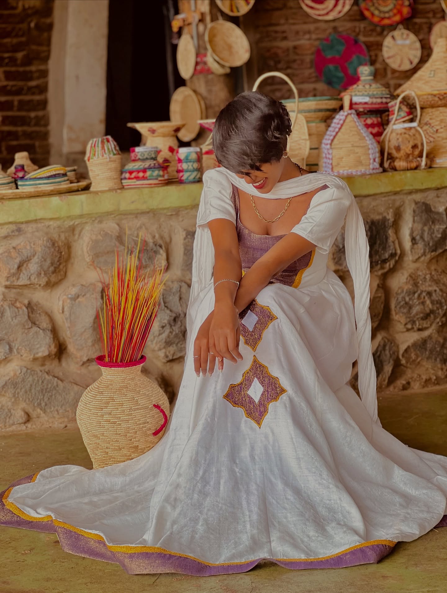 Authentic Traditional Ethiopian Dress Stylish Habesha Dress Habesha Kemis For Festive 157