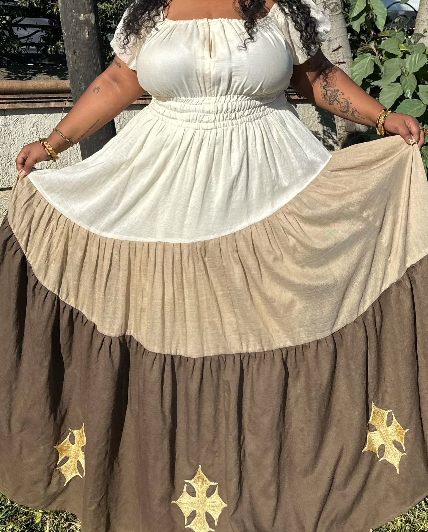 Earth Tone Habesha Kems Traditional Ethiopian Dress with Modern Style Stunning Habesha Dress 213