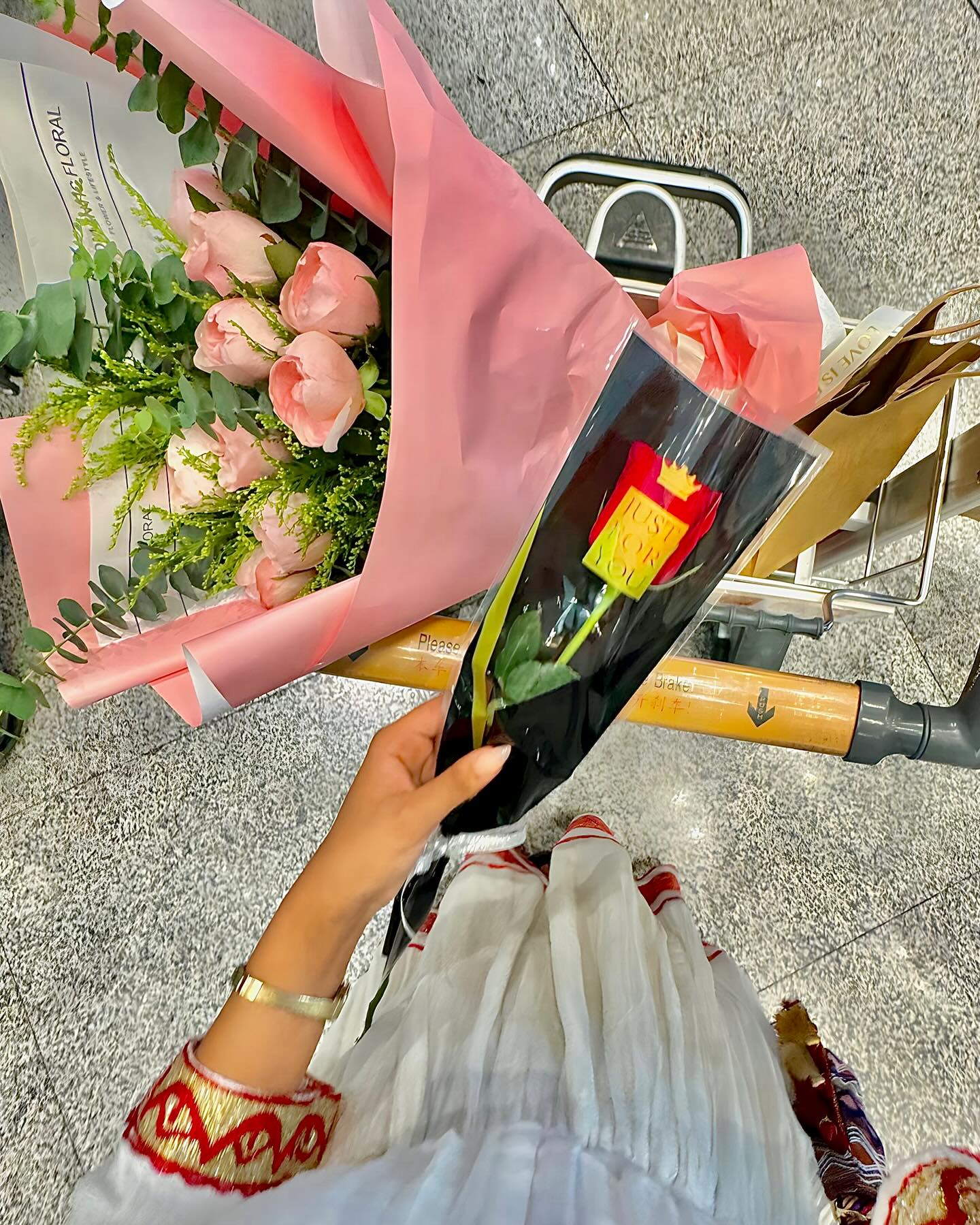 Red Woven Habesha Dress Authentic Habesha Kemis Handwoven Ethiopian Traditional Dress 262