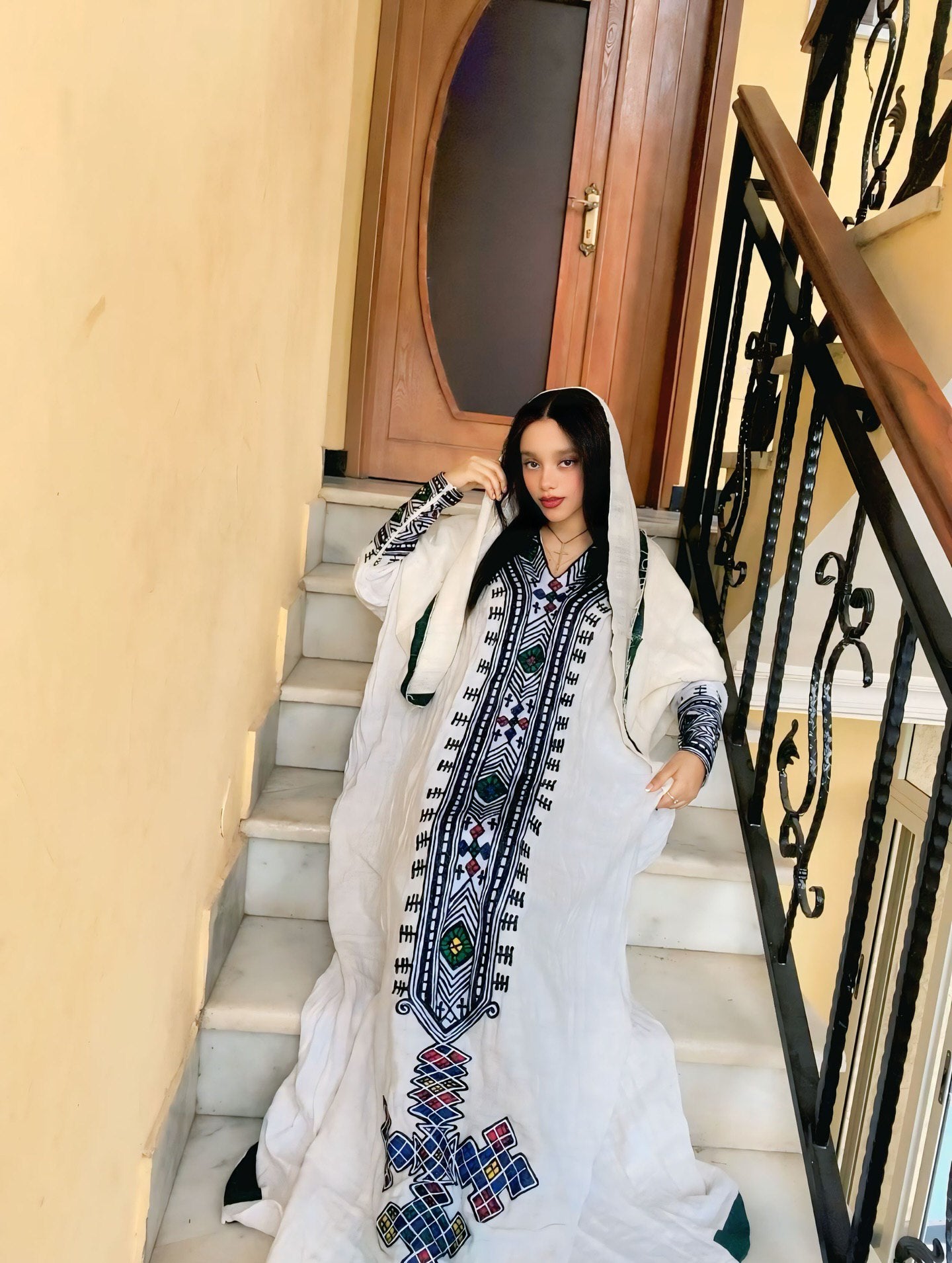 Handmade Habesha Kemis Ethiopian Traditional Dress For Festive Classic Habesha Dress 310