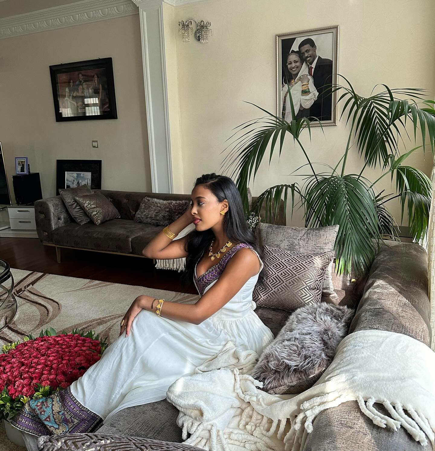 Ethiopian clothing elegance Beautiful habesha kemis Sleeveless Habesha Dress 342