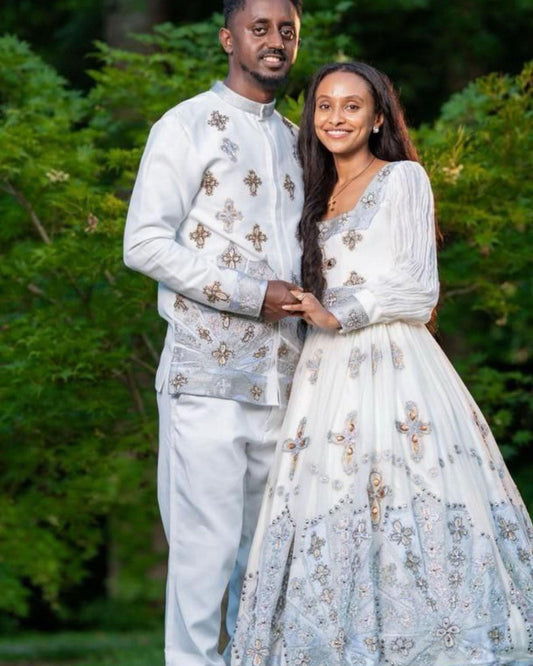 Ethiopian Couple Dress | Matching Habesha Outfits for Couples