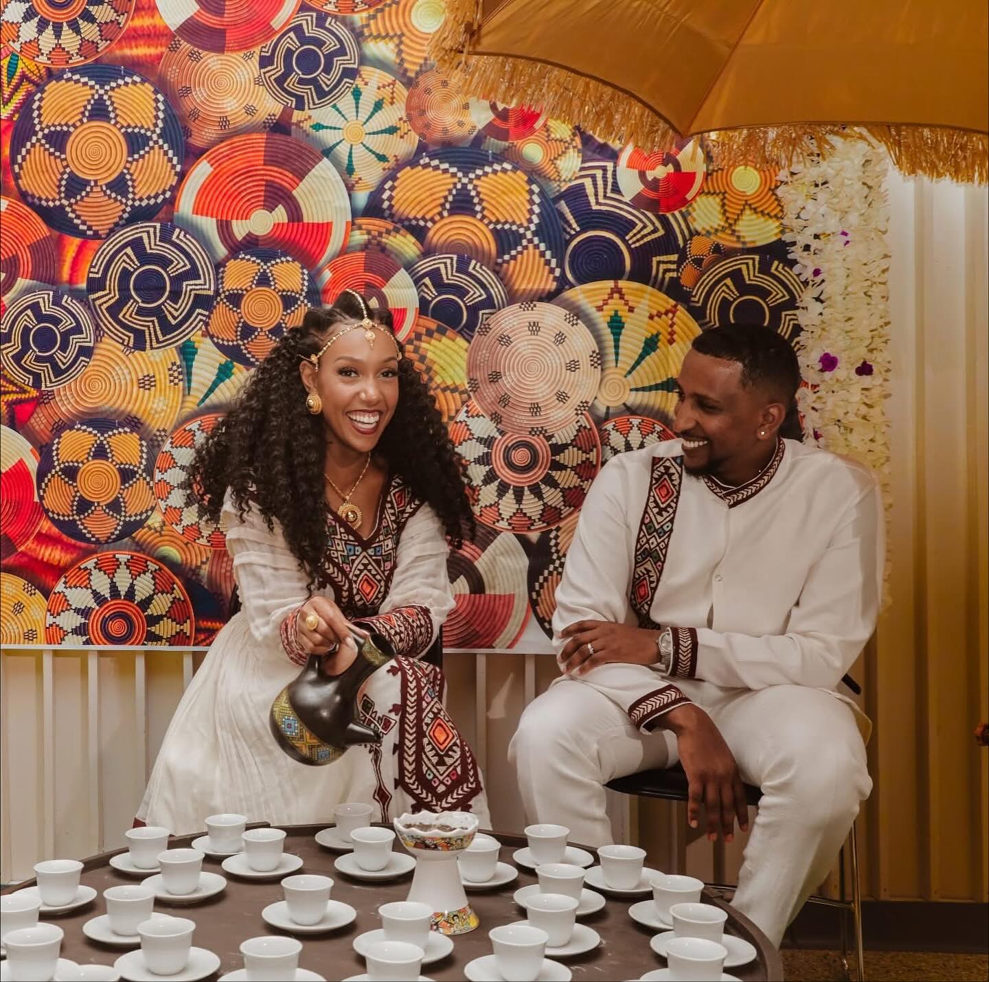 Ethiopian Matching Couple Outfit Traditional Habesha Couples Clothing Set Matching Wear 154