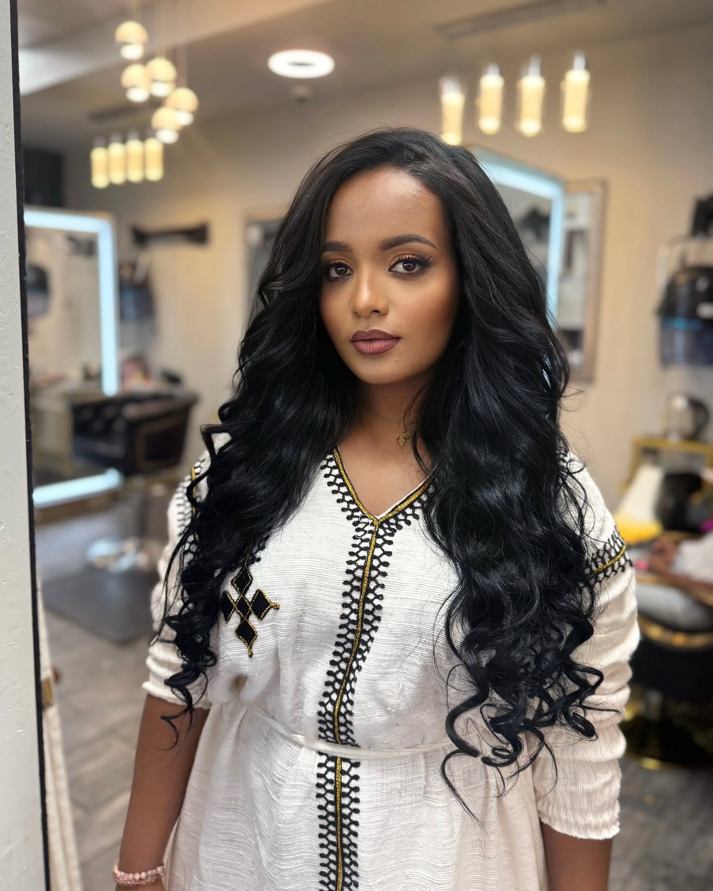 Cross Embroidery Habesha Dress Traditional Ethiopian Dress Simple Design Habesha Kemis 156