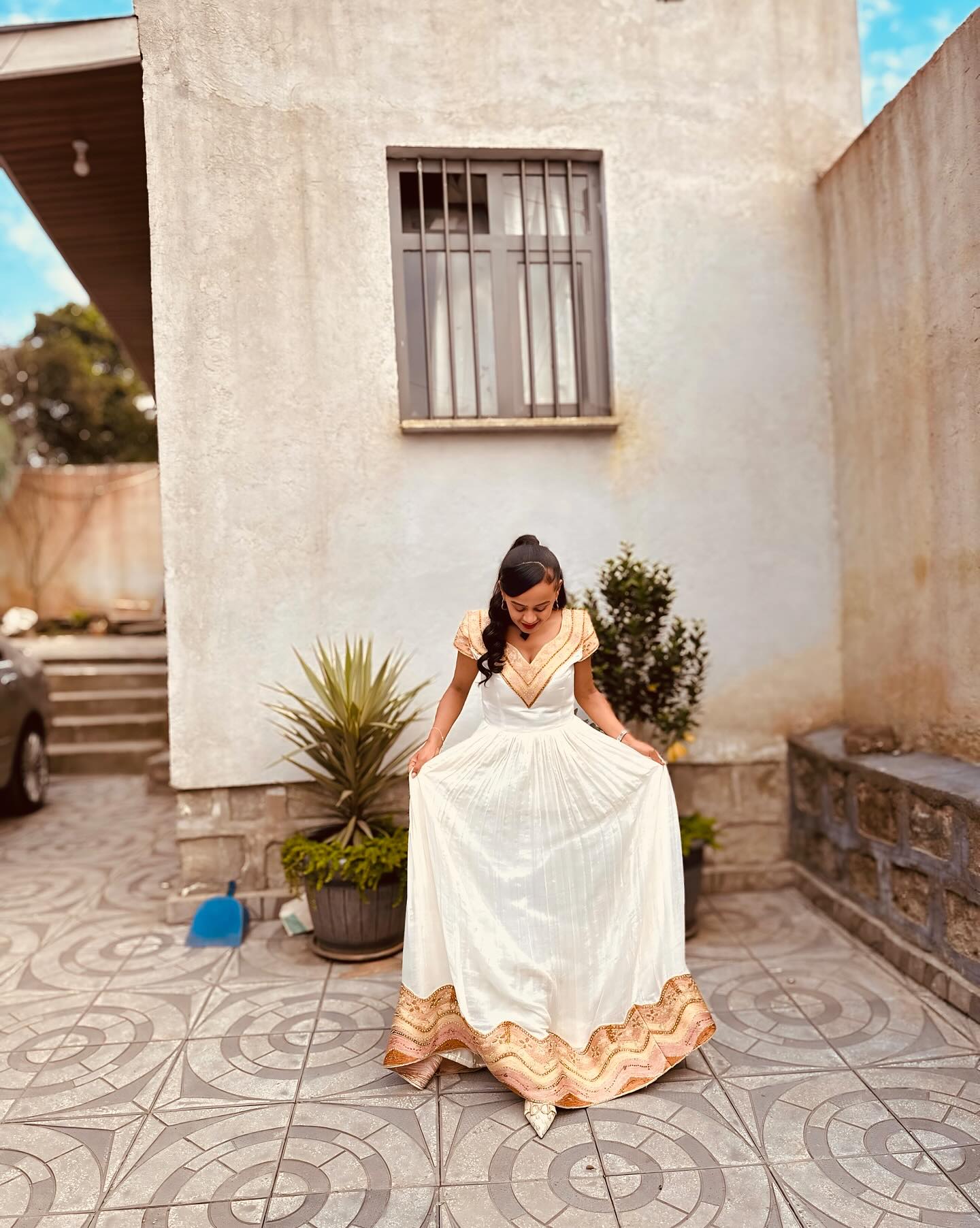 Short Sleeve Habesha Dress Traditional Ethiopian Clothing & Eritrean Dress Habesha Kemis For Special Occasion 201